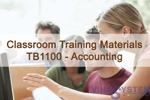 SAP Business One 9.2 Classroom Training Materials TB1100